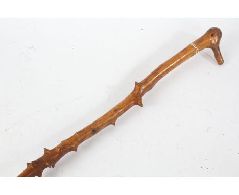 Early 20th Century folk art walking stick, 92cm long&nbsp;