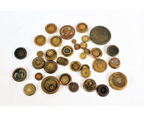 Quantity of 19th century scale weights, various sizes (qty)