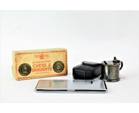 Works of art, to include a silver plated sugar pot marked for the British India Steam Navigation Company, travel razor, St Ge