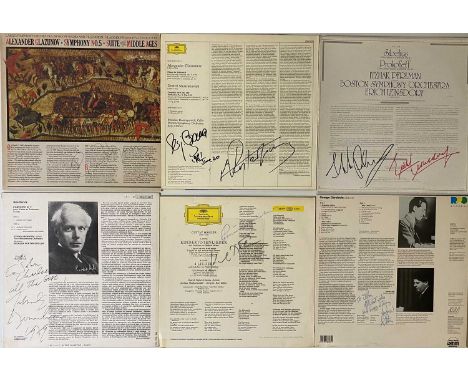 SIGNED CLASSICAL - LP PACK. Another superb pack of 18 signed classical LPs. Signed by the listed composer/performer's name un