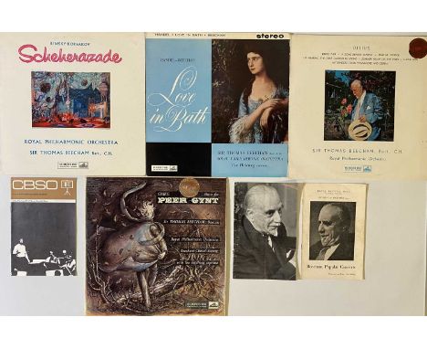 SIR THOMAS BEECHAM - UK HMV STEREO LP RARITIES. A superb pack of 4 classical LPs by Sir Thomas Beecham, all UK stereo pressin