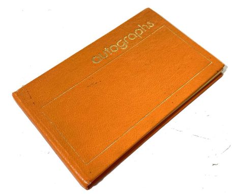 An autograph book with signatures collected in person c 1980 - 1983. To include: Alec Guinness, Emil Giels, Eugene Istomin, P
