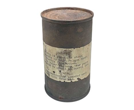 Captain Scott Expedition Bovril Pemmican   An extraordinary tin of Pemmican, originally taken to the Antarctic by Captain Fal