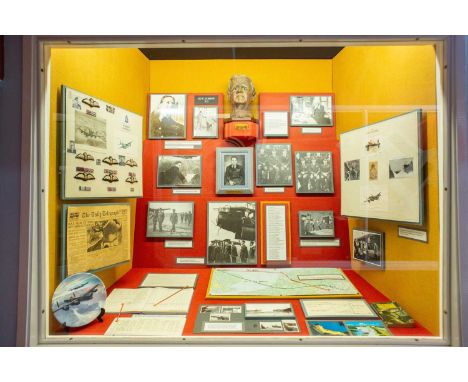 The War Gallery The Dambusters Display  The display case contents to include a unique collection of Dambusters autographs col