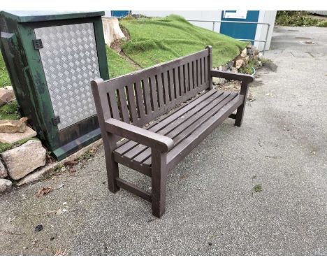 Outside Park Bench A wood and painted park bench W180 cm