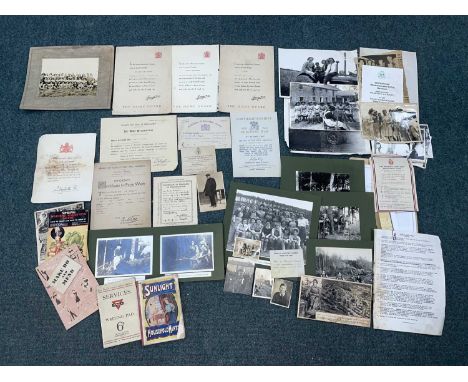 Entrance Womens Land Army & Home Front Ephemera. A collection of mostly WWII home front ephemera to include original &amp; co