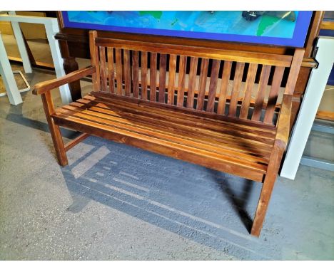 Seating Garden Bench A hardwood slatted garden bench 150W cm