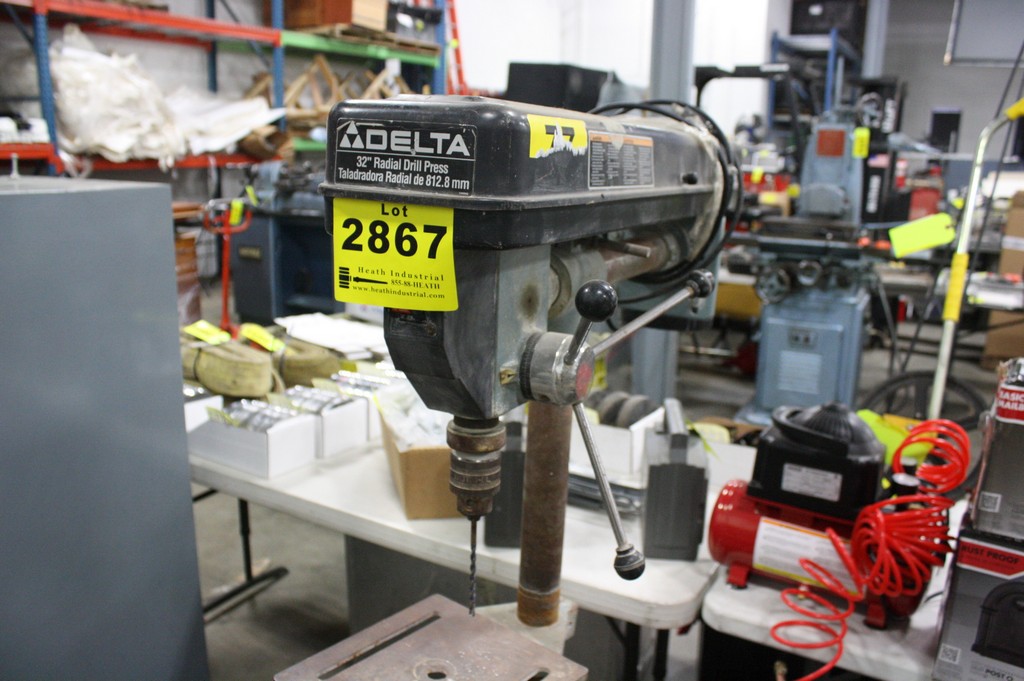 DELTA MODEL 11090, 32'' RADIAL DRILL PRESS S/N 9624