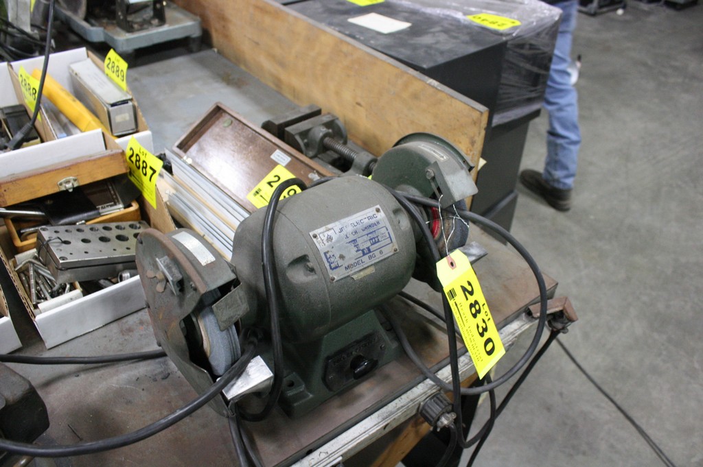 JET ELECTRIC MODEL BG6, 6'' DOUBLE END BENCH GRINDER