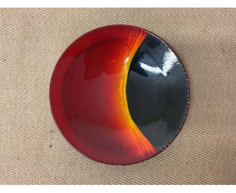 POOLE POTTERY; an Eclipse charger, width 41cm.
