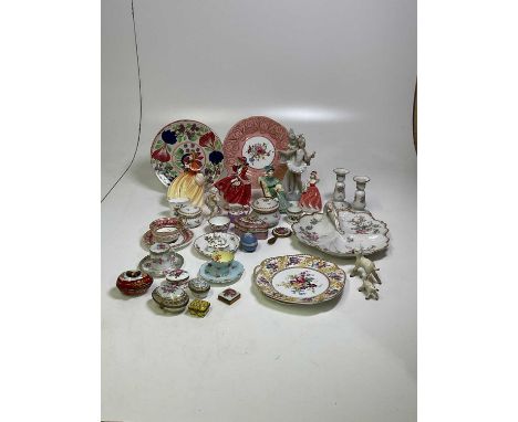 A quantity of ceramics to include Royal Doulton, Beswick, Wedgwood, Spode and numerous Continental porcelain items.Condition 