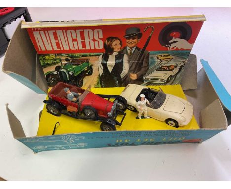 CORGI; an Avengers gift set in original box, item is in very nice condition, box has become unglued but complete, also with o