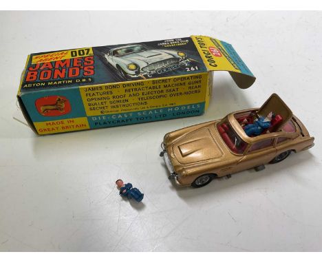 CORGI; a vintage boxed 261 James Bond Aston Martin in excellent condition, with a very good condition box, complete with vill