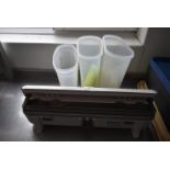 *Wrap Master 4500 Cling Film Dispenser and Three Storage Tubs