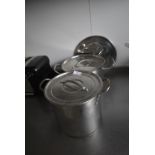 *Two Stainless Steel Saucepans