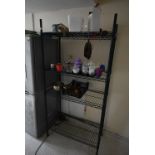 *Green Four Tier Adjustable Pot Rack