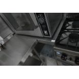 *Stainless Steel Preparation Table with Upstand to Rear, and Undershelf on Tubular Frame 85x60cm