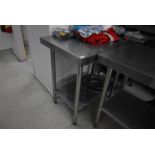 *Stainless Steel Preparation Table 90x60cm