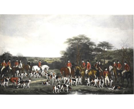 After Francis Grant, Sir Richard Sutton and The Quorn Hounds, colourprint, late impression, 61cm x 85cm; after Ros Goody, Lin