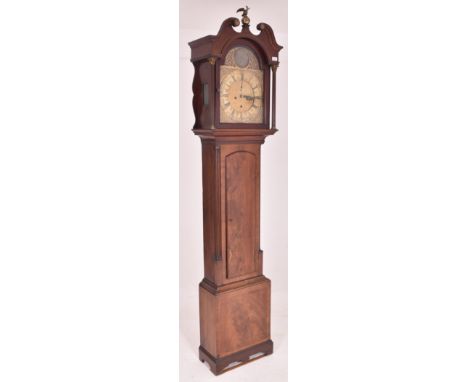 James Gray of Edinburgh - A Scottish George III 18th century mahogany cased Westminster chime grandfather longcase clock. The