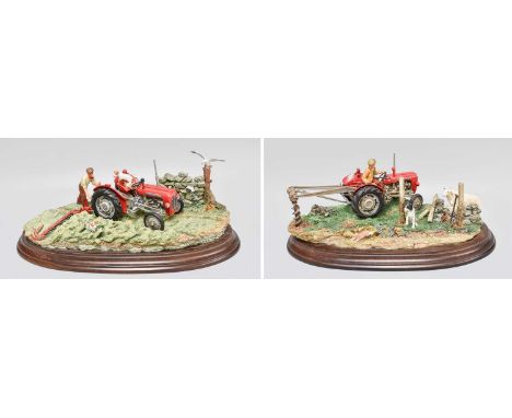 Country Artists 'Securing The Field', model No. 01064, limited edition 8/850, and 'First Cut', model No. CA947, limited editi