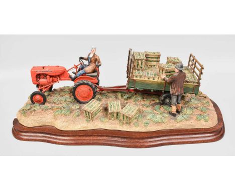 Border Fine Arts 'Cut and Crated' (Allis Chalmers Tractor), model No. B0649 by Ray Ayres, limited edition 758/2001, on wood b