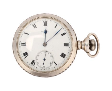 COVENTRY ASTRAL - an early 20th century open-face keyless side-wind pocket watch, white enamel dial with Roman numeral hour m