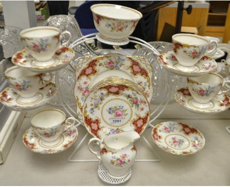 A Royal Tuscan Windsor pattern tea service