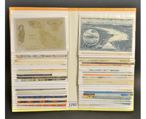 Postcards - Vintage map cards in album