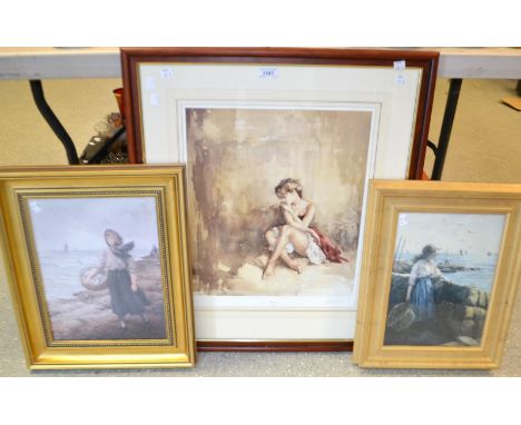Pictures and Prints - Francis A Boxall, Solitaire, limited edition print 657/850, signed in pencil, 42cm x 50cm, framed;  Joh