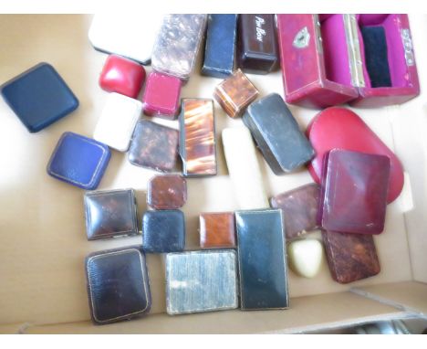 A Collection of Vintage Jeweller Cases