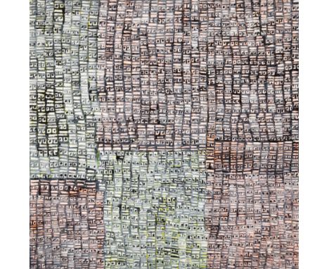 Hunt Slonem (American/Louisiana, b. 1951) , "Guardians", 2011, oil on canvas, signed, dated and inscribed en verso, 48 in. x 
