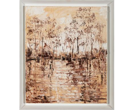 Hunt Slonem (American/Louisiana, b. 1951) , "Bayou Teche at Albania Plantation", 2017, oil on canvas, signed, titled, dated a