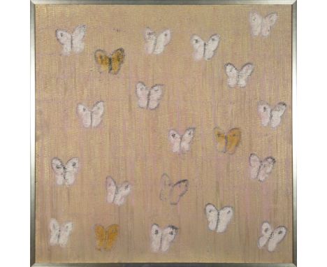 Hunt Slonem (American/Louisiana, b. 1951) , "Annunciation", 2010, oil on canvas, signed, titled, dated and inscribed en verso