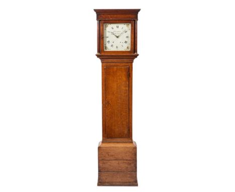 Richard Longhurst, Steyning an oak longcase clock the thirty-hour duration movement striking the hours on a bell with an outs