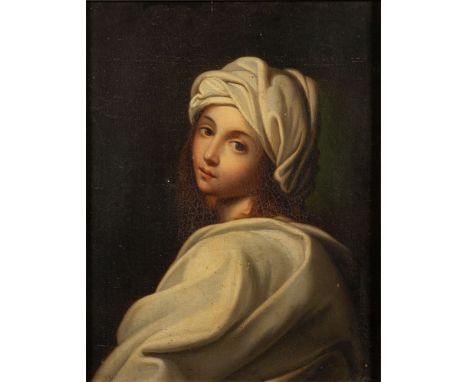 After Guido Reni (Italian, 1575-1642)Portrait of Beatrice Cenciportrayed half-length, draped in white, looking over her left 