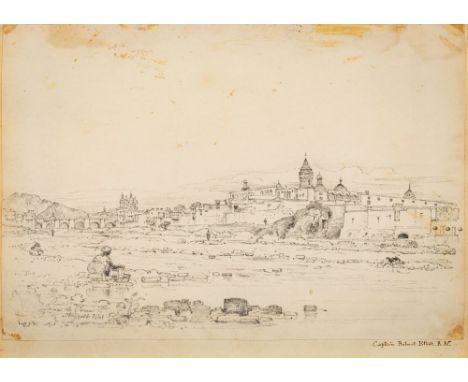 Commander Robert James Elliot R.N. (British, 1801-1875)Lima, Peruinscribed and dated August 1821 lower left and signed on the