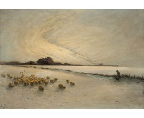 Joseph Farquharson RA (Scottish, 1846-1935)Some Gleams of Sunshinesigned lower leftoil on canvas29.5 x 44.5cm.Provenance:With
