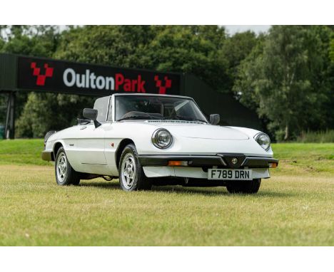 Registration - F789 DRNChassis No. - 006000269M.O.T. - TBCOdometer - 15,745 This example of Alfa Romeo’s classic Spider is a 