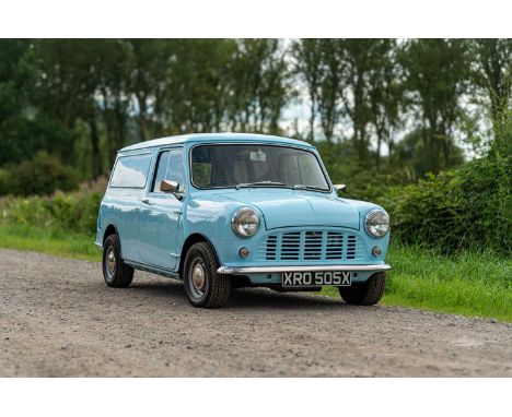 Registration - XRO 505XChassis No. - XLV10010763704M.O.T. - ExemptOdometer - 31,093This charming 1981 Mini Van was acquired b