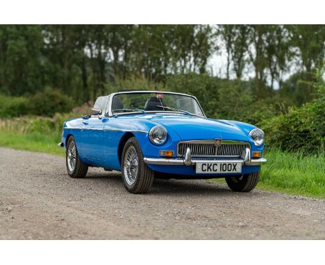 Registration - CKC 100XChassis - GVADJ1AG518553M.O.T. - TBCOdometer - TBCThis pretty MGB Roadster, offered with no reserve, i