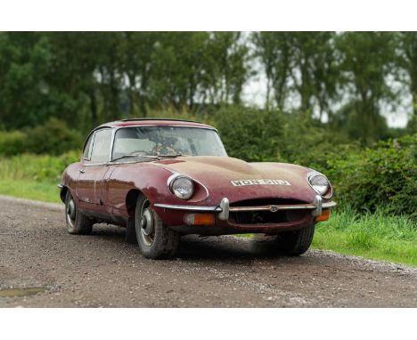 Registration - WDN 511JChassis No. - TBCM.O.T. - ExemptOdometer - 85,832This Jaguar E-type Series 2 has been parked in a barn
