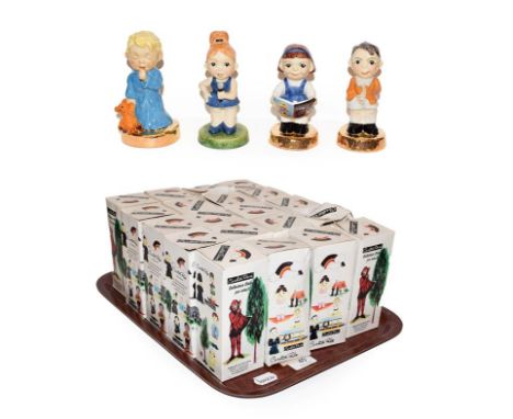 Twenty boxed Carltonware Kids figures, boxed, to include Millenium x13, Bedtime, School Boy x5, Spice Girl (one tray)