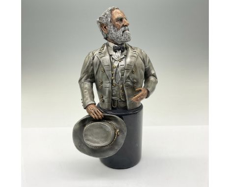This 1993 limited eidtion figurine crafted from pewter and bronze, by artist Willy Whitten,Â&nbsp;depicts Robert E. Lee (1807