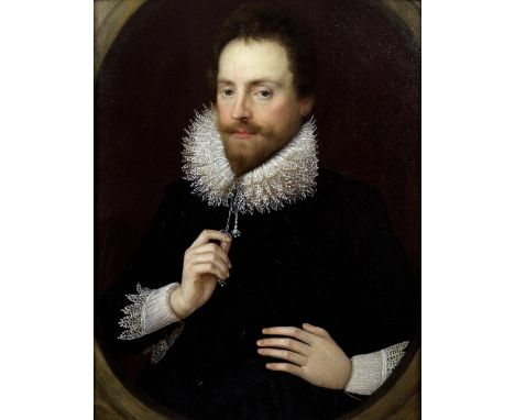 Circle of Cornelis Jonson van Ceulen (London 1593-1661 Utrecht)Portrait of a gentleman, said to be Sir Henry Wotton, half-len