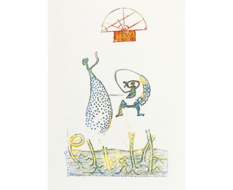 MAX ERNST Brühl 1891 - 1976 Paris: Lewis Carrolls Wunderhorn. Textauswahl von Max Ernst und Werner Spies. Mit 36 ein- und meh
