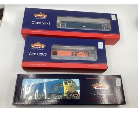 Bachmann toy model railway interest ; 32-429 class 24 dieselBR, 35-126A Harry Needle, 32-442 Class 24/1 BR Blue (3)