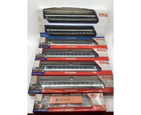 PIKO hobby vintage model &nbsp;railway Carriages x 7 boxed collection (7)