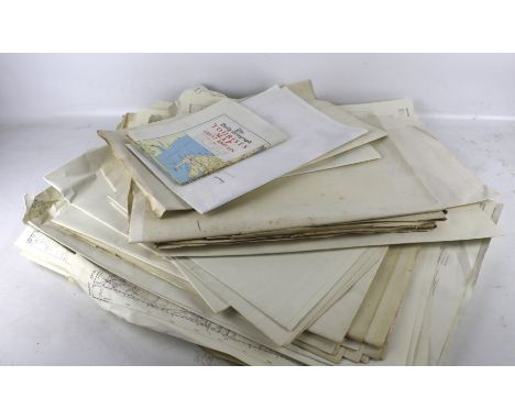 A collection of assorted vintage Ordance Survey maps. Including 'Military Edition' 1940, etc.