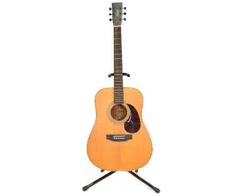 Hudson HD-STX six string acoustic guitar, made in Indonesia, 103cm, in a Rok Sak soft case.Qty: 1